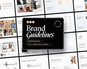 HARMONY Brand Guidelines for Canva, Illustrator, and Indesign