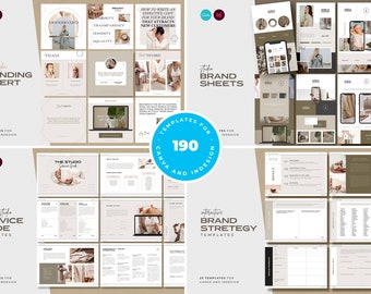 Ultimate Branding Expert Bundle for Canva and Indesign / 190 Ready Made Brand Designer Templates