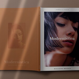 Modern Magazine Mockups - Modern & Minimal A4 Size Magazine Mockups image 4