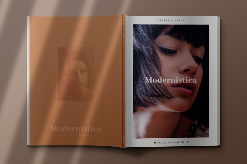 Modern Magazine Mockups - Modern & Minimal A4 Size Magazine Mockups image 4