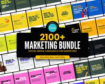 2100+ Instagram Templates, Social Media Templates, For Marketers, Social Media Kit, Business Sales Instagram Templates, Done For You