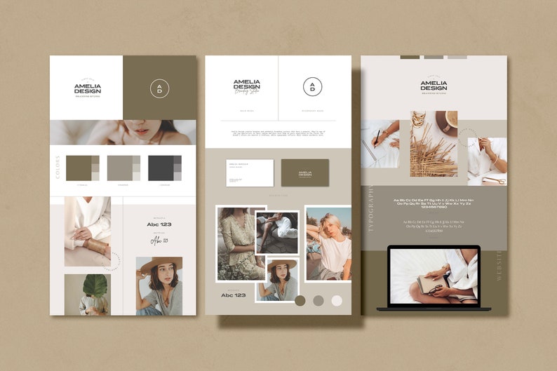 Studio Brand Sheets for CANVA & Indesign / Brand Sheets / Brand Guideline Template / Logo Board Template / Branding Templates for Canva image 5