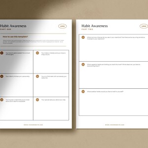True Self Discovery Worksheets CANVA / Therapy Worksheet Templates ...