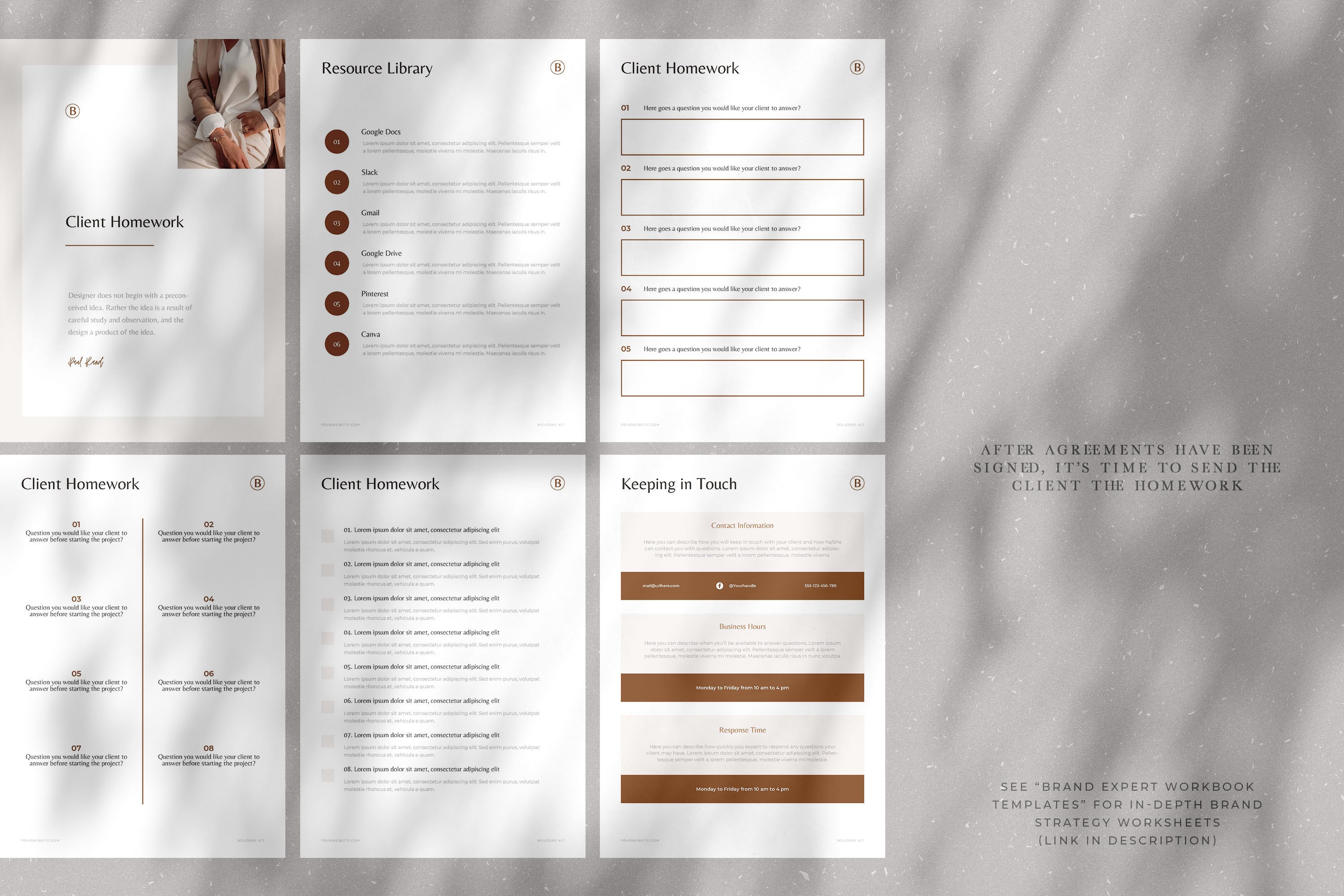 Brand Expert Welcome Kit CANVA / Brand Designer Workbook Templates ...