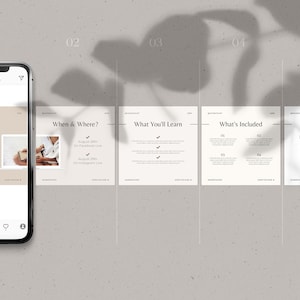100 CANVA Instagram Carousel Templates / Elegant Instagram Templates ...