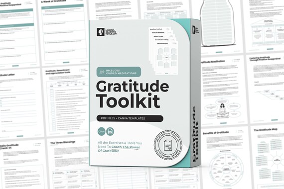 Gratitude Journal & Worksheets , Editable Coaching Tools, Fillable Coaching PDF Files