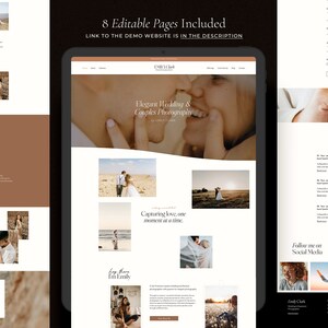 Emily - Photography Website Template for WIX / Editorial Photography Website Theme / Elegant Website / Premium & Bespoke WIX Website image 4