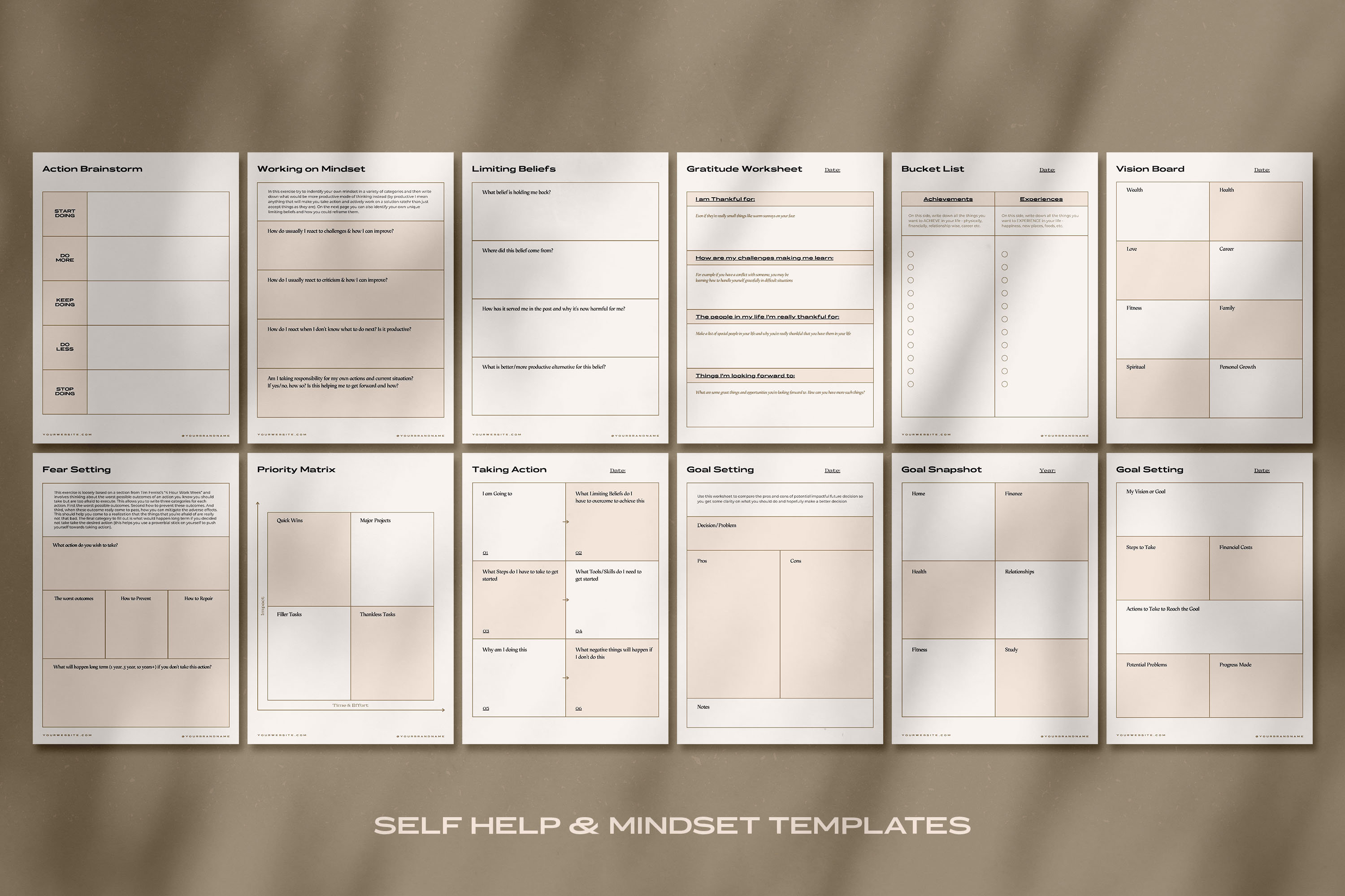 aesthetic planner bundle more daily schedule canva