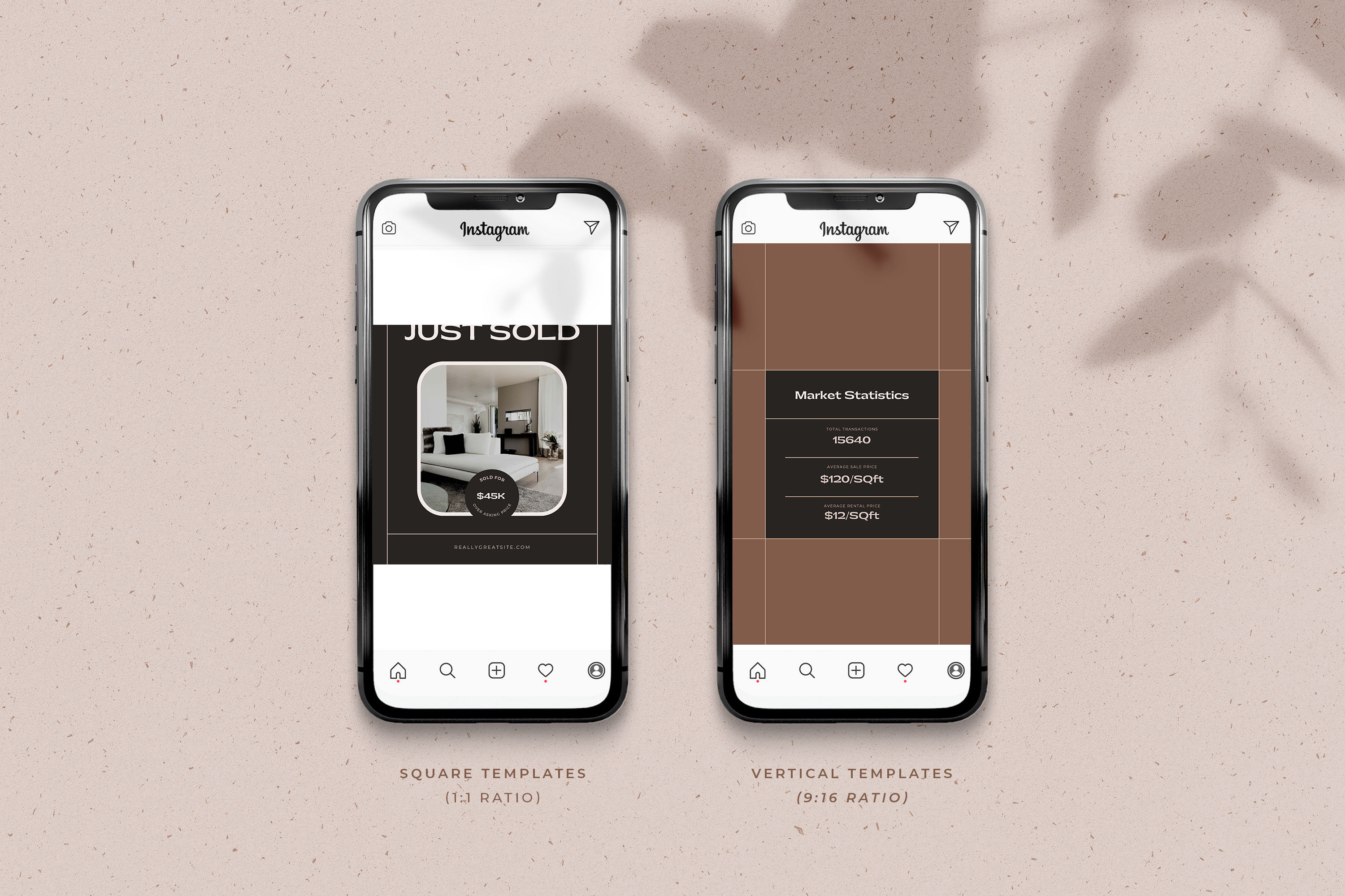 Premium Realtor Social Media Posts / Elegant Real Estate Instagram ...