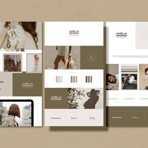 Studio Brand Sheets for CANVA & Indesign / Brand Sheets / Brand Guideline Template / Logo Board Template / Branding Templates for Canva image 3