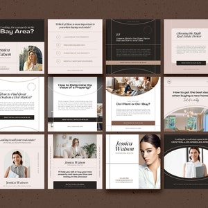 Premium Realtor Social Media Posts / Elegant Real Estate Instagram ...