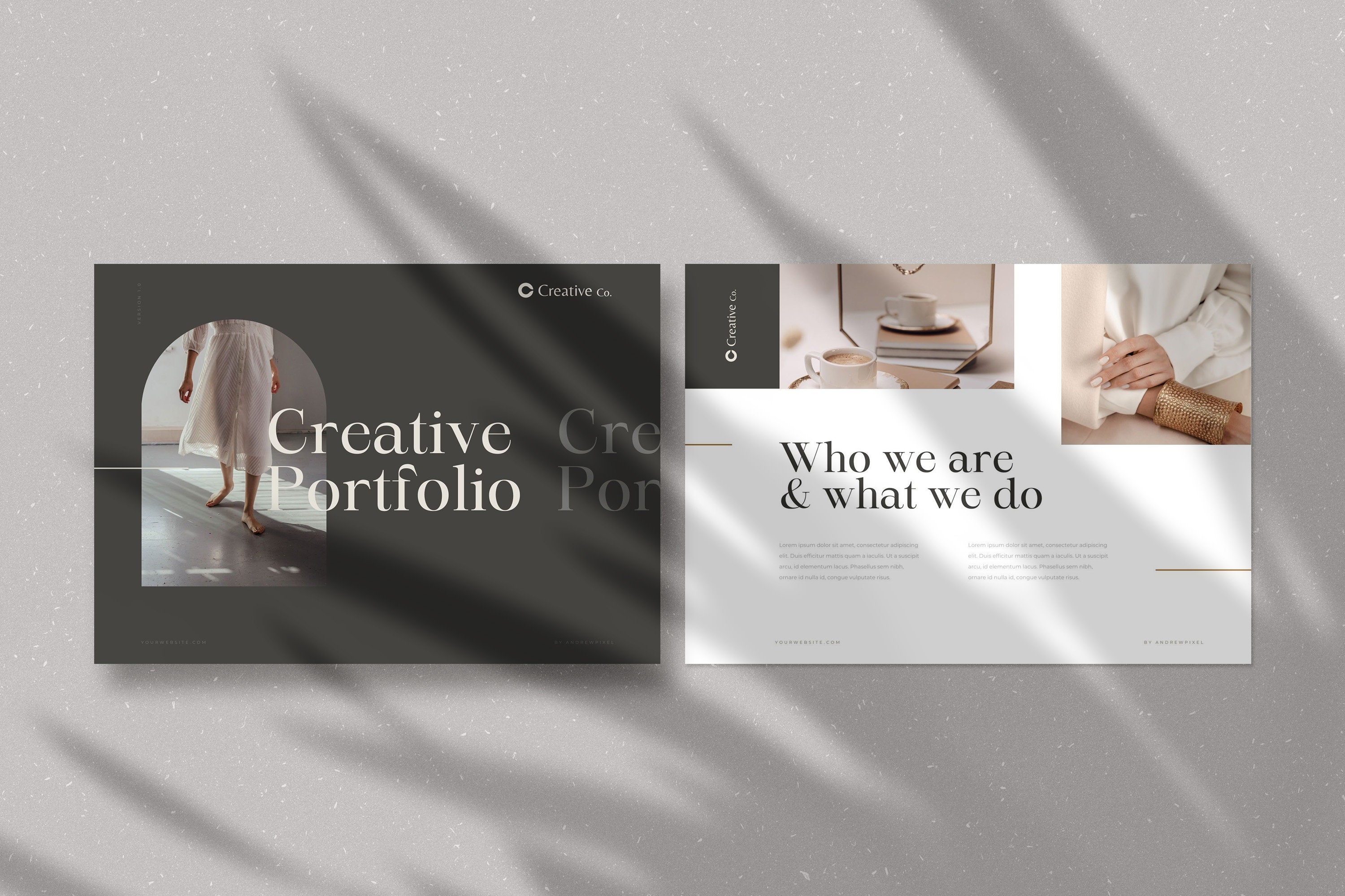 Podfolio 26 CANVA Creative Portfolio / Portfolio Presentation / Photography ...