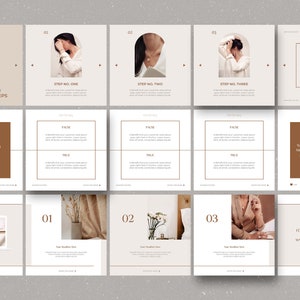 100 CANVA Instagram Carousel Templates / Elegant Instagram Templates ...