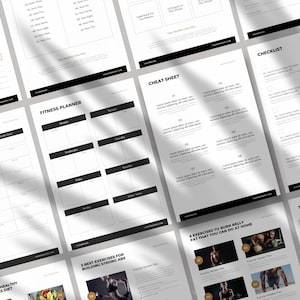 Fitness Challenge Lead Magnets CANVA / Fitness Coach Templates / Personal Trainer Templates
