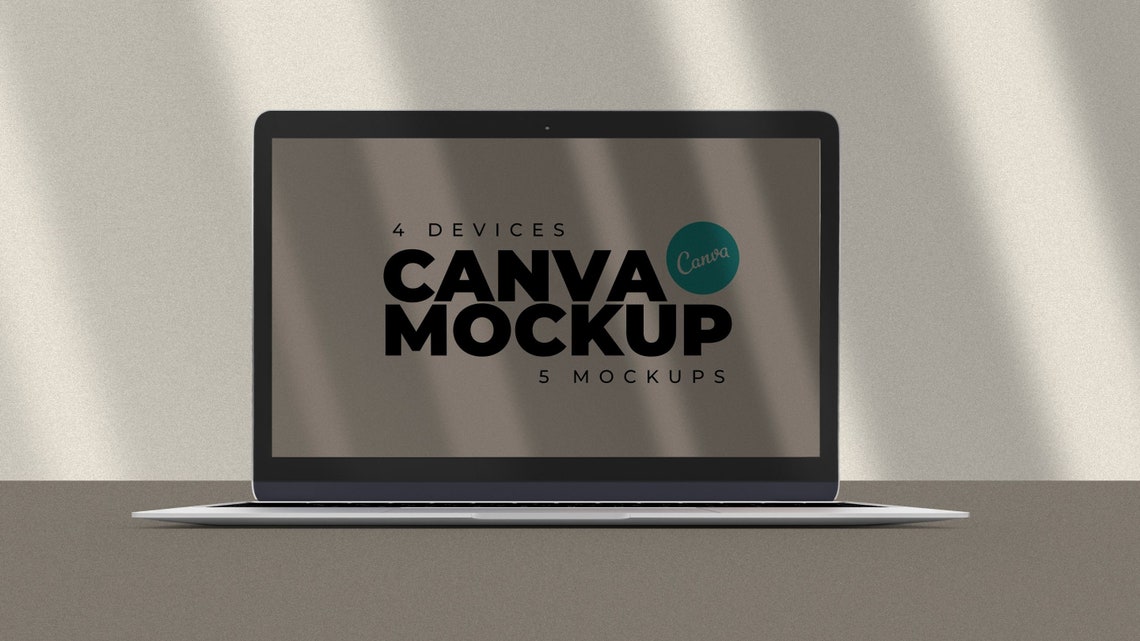 5 Modern Device Mockups for Canva- iPhone Mockup, Imac Mockup, iPad ...