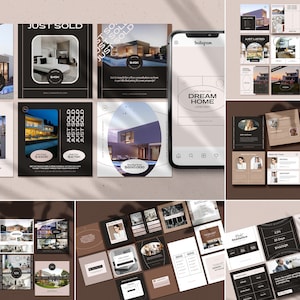 Premium Realtor Social Media Posts / Elegant Real Estate Instagram ...