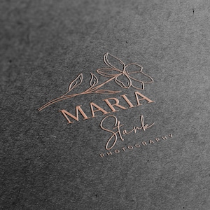 Elegant Photography Logo Design, Instant Download Logo, DIY Logo, Botanical Logo, Minimal Logo, Floral Logo, Elegant Luxury Logo,
