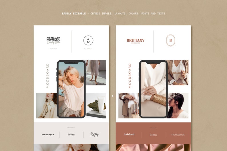 Studio Brand Sheets for CANVA & Indesign / Brand Sheets / Brand Guideline Template / Logo Board Template / Branding Templates for Canva image 9
