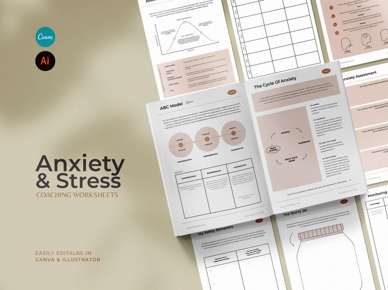 COACH Stress and Anxiety Worksheets / Coaching Tools / image 1