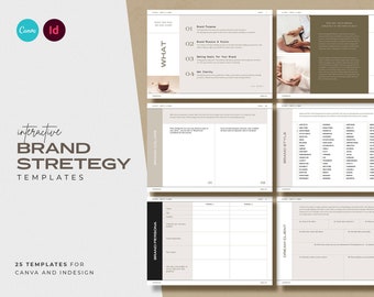 Interactive Branding Workbook / Brand Designer Workbook Templates / Logo Designer Workbook Templates /