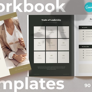Course Workbook For Coaches / Canva Workbook Templates / Online Course Workbook / 90 Pages Workbook