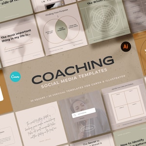 Coaching Social Media Templates /Neutral Beige Instagram Templates