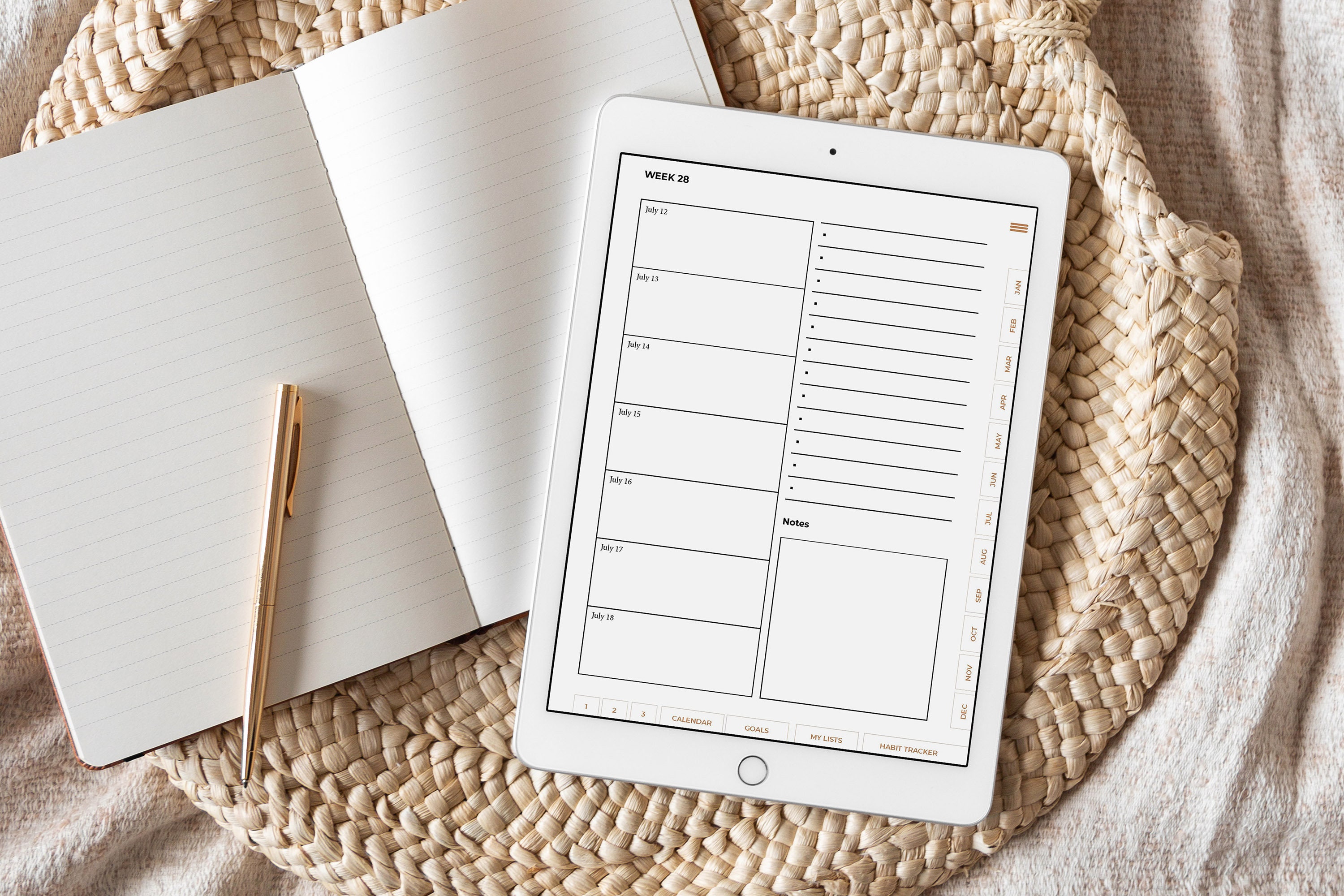 Goodnotes Planner / Digital PDF Planner Templates / Ipad Etsy