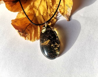 Green Baltic Amber Pendant with Gold 14k Bail or Silver 925
