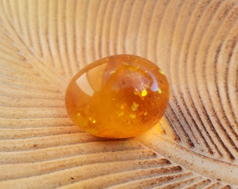 Natural Pure Orange Baltic Amber Pendant with/without 14kGold or Sterling Silver 925  | Unique Amber Jewelry | Luxury Amber Stone