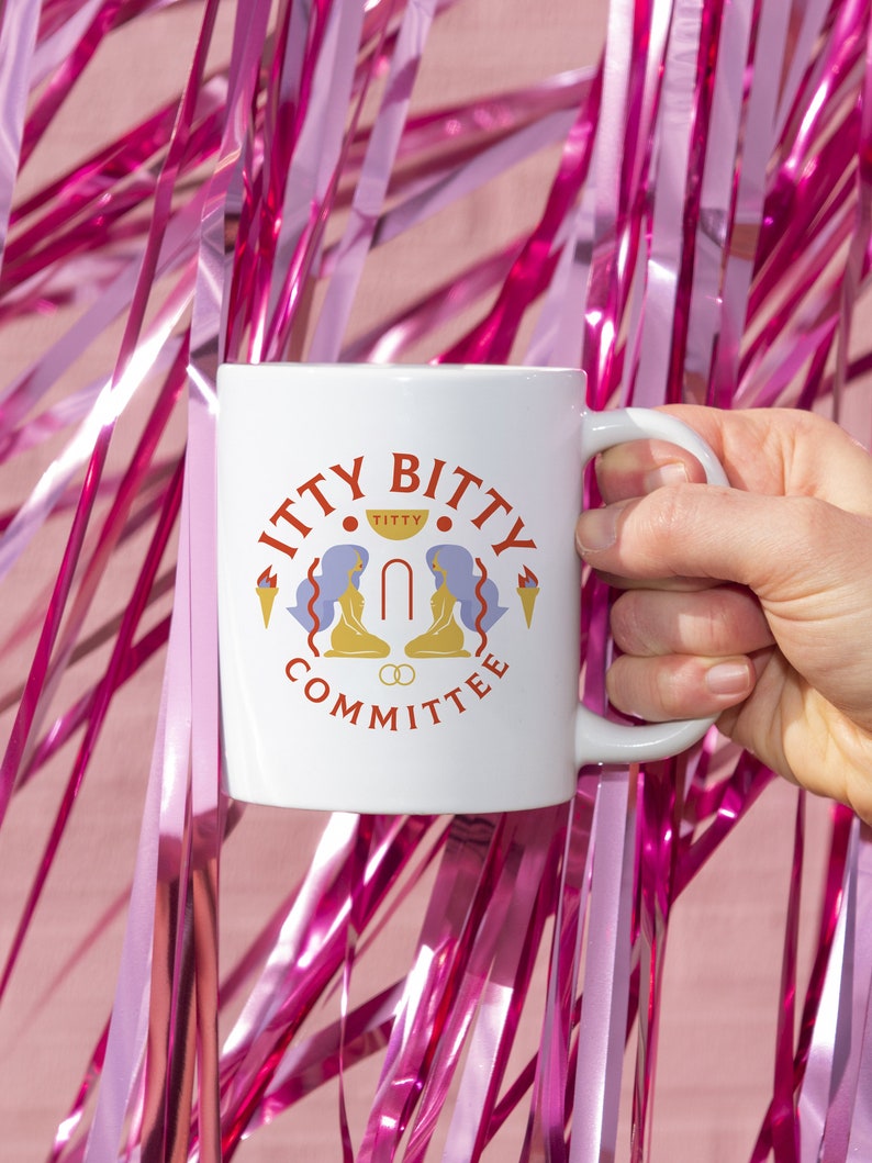 Itty Bitty Titty Committee Coffee Mug Breast Implant Illness Etsy 