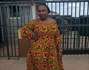 plus size kente dress