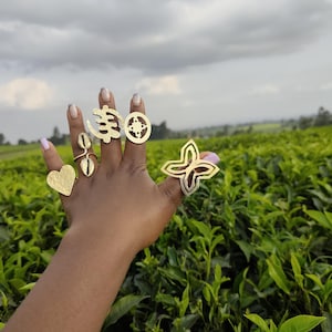 5 Brass rings , Wholesale brass rings , statement rings , adjustable brass rings , boho brass rings , African brass rings , big brass rings