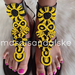 Maasai Sandals , African beaded sandals , leather sandals , Gladiator sandals , summer sandals , Women Sandals , outdoor sandals gift sandal