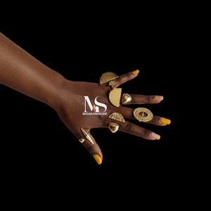 5 African Brass rings , Wholesale brass rings , African continent adjustable brass rings , boho  rings , African brass star rings ,