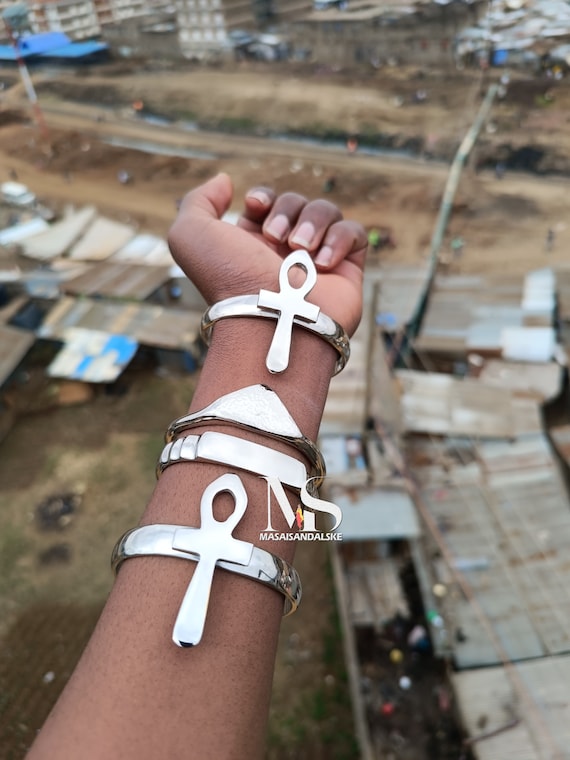 Bracelet Argent Bracelet Africain MÃ©taux Bracelet Argent