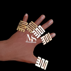 5 African Brass rings , Wholesale brass rings , African continent adjustable brass rings , boho  rings , African brass star rings ,