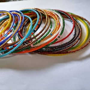 30 Beaded Anklets/African bead anklet/women Anklets/fine beads anklets/beach anklets/wholesale ankle bracelet