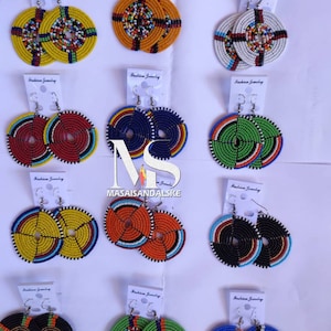 Wholesale Maasai earrings / African beaded earrings / Maasai earrings /wholesale Beaded earrings / African jewelry / African Masai earrings
