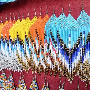 5 Wholesale maasai earrings , African beaded earrings , Colorful earrings , assorted earrings , maasai earrings , gift for her Colorful