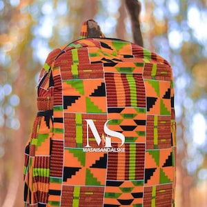 Wholesale Ankara backpack , school backpack , Kente backpacks , laptop bag , Ankara print bag , picnic bag , unisex bag , book backpack