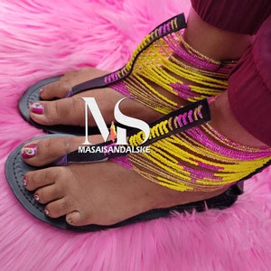 Gladiator sandals , maasai sandals , African beaded sandals , women sandals , Leather Sandals , mother&#39;s day gift , African gladiator sandal
