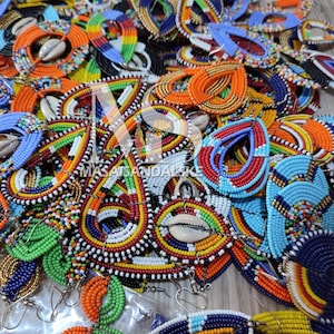 Wholesale Maasai earrings / African beaded earrings / Maasai earrings /wholesale Beaded earrings / African jewelry / African Masai earrings