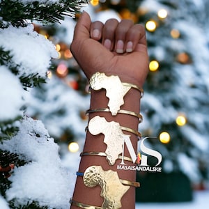 Pulseras de latón de mapa africano, pulseras de latón al por mayor, joyería de latón, joyería de latón al por mayor, pulseras unisex, pulseras africanas