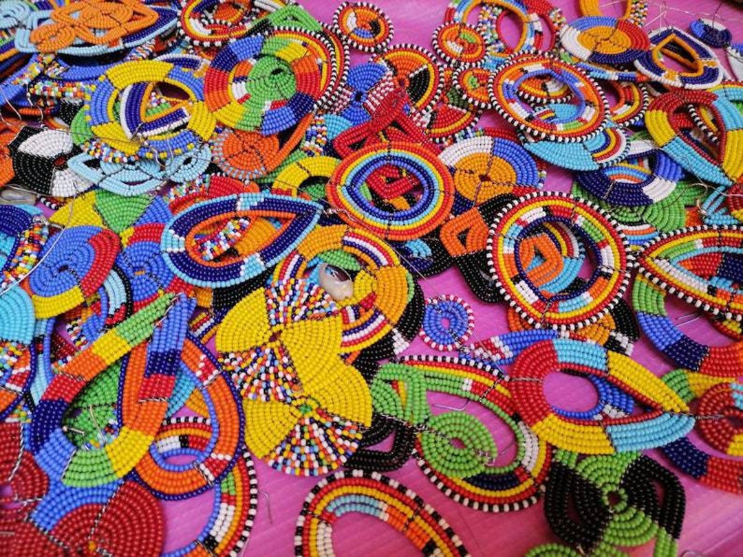 Wholesale Maasai Earrings / African Beaded Earrings / Maasai Earrings