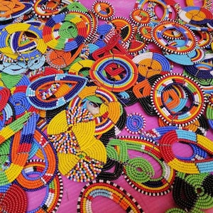 Wholesale Maasai earrings / African beaded earrings / Maasai earrings /wholesale Beaded earrings / African jewelry / African Masai earrings