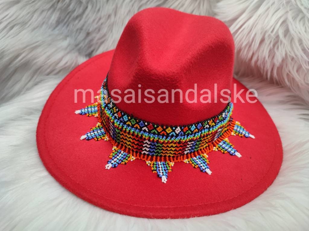 Fedora Hats , Beaded Fedora Hats , Unisex Hats , Beach Hats