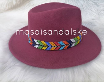 Beaded Fedora Hat, Women's Summer Fashion, Unisex Cowboy Hat