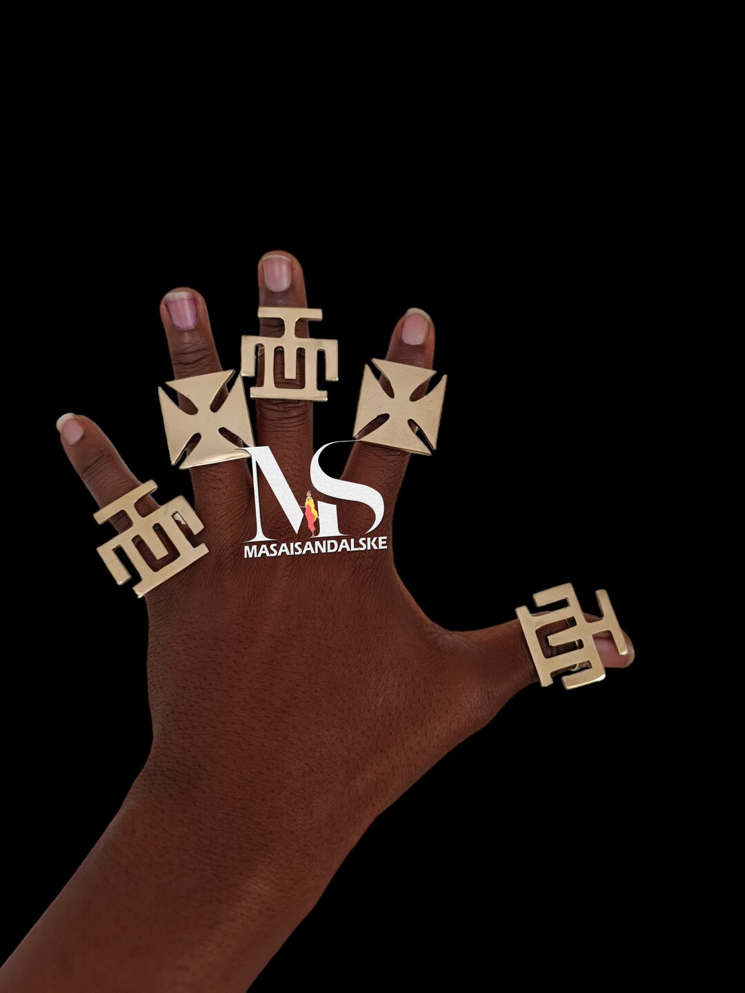 Adinkra Brass Rings, African Adjustable Rings - Etsy