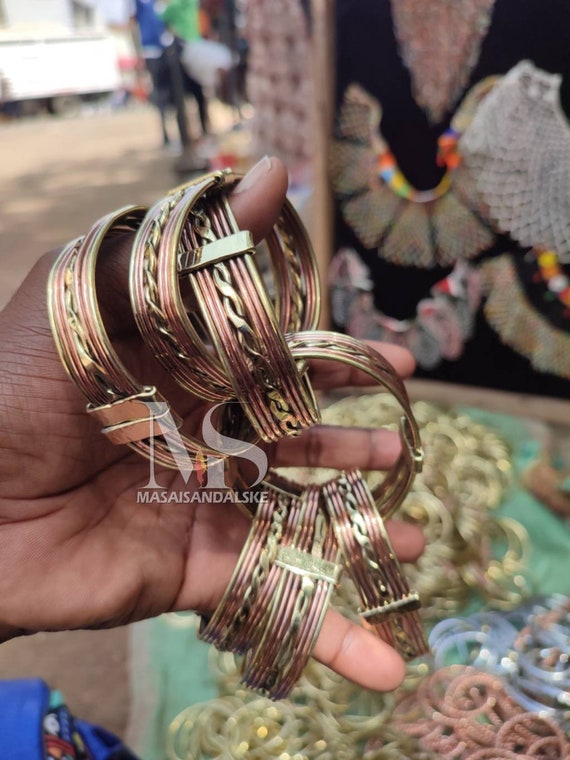 Cuff wholesale bracelets/African women bracelet/ brass bangle by viana -  ANKA
