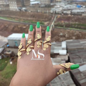 5 Brass rings , Wholesale brass rings , statement rings , adjustable brass rings , boho brass rings , African brass rings , big brass rings